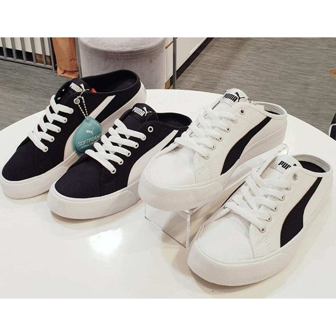 Puma 彪馬bari Mule 懶人鞋一腳蹬帆布鞋休閒鞋情侶鞋時尚潮流運動鞋百搭男女鞋 蝦皮購物