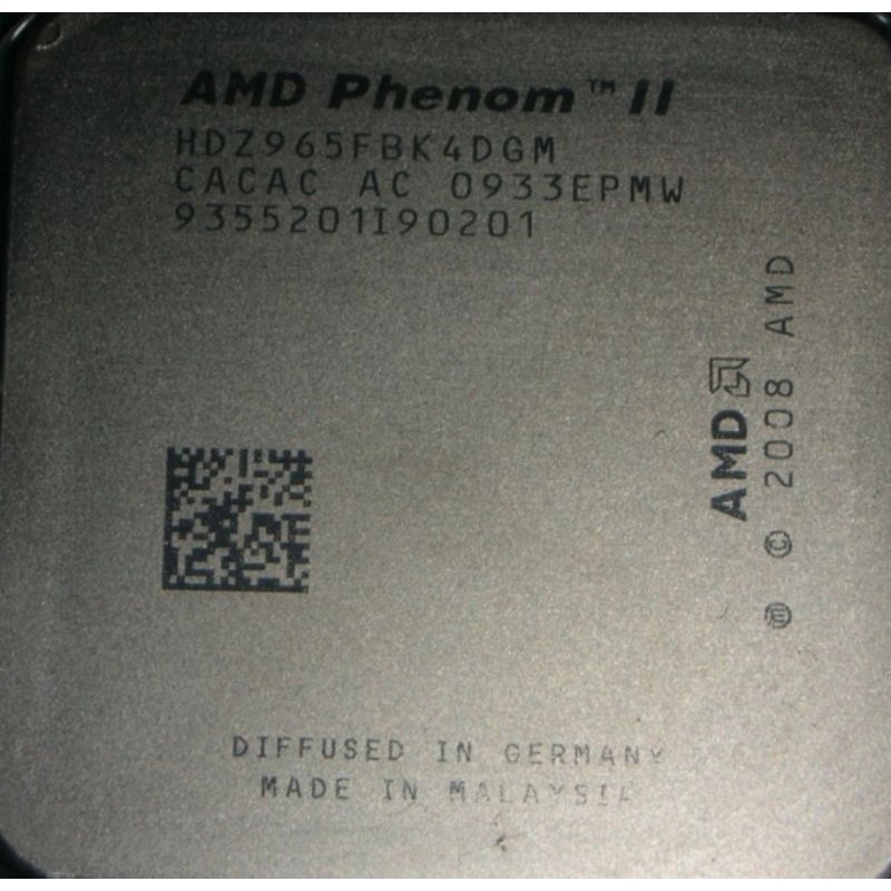 超微AMD Phenom II X4-965 /四核心/AM3 CPU