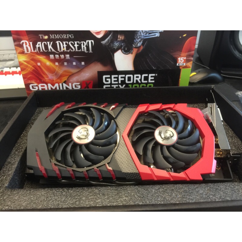 MSI GAMING VR X gtx1060 6G 紅龍