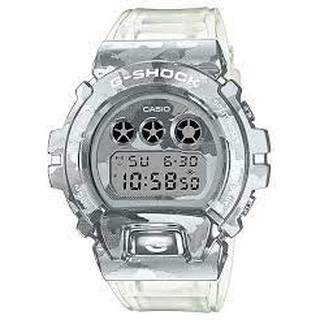 【聊聊私訊甜甜價】CASIO G-SHOCK冰酷迷彩金屬錶圈半透明錶帶GM-6900SCM-1
