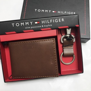 美國正品🇺🇸 Tommy Hilfiger 男士短夾 鑰匙圈 禮盒組