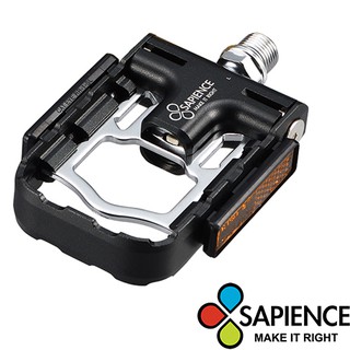 Sapience YP-126 鋁合金小折自行車折疊式踏板 (黑色)