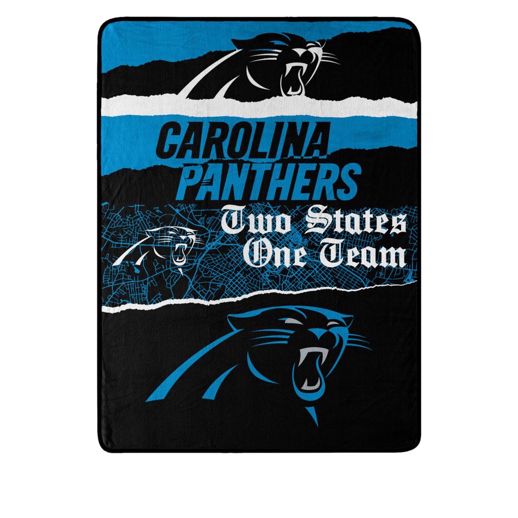 [現貨]美式足球空調毯 NFL卡羅萊納黑豹Carolina Panthers球迷名稱口號宿舍居家毛毯 交換生日禮品