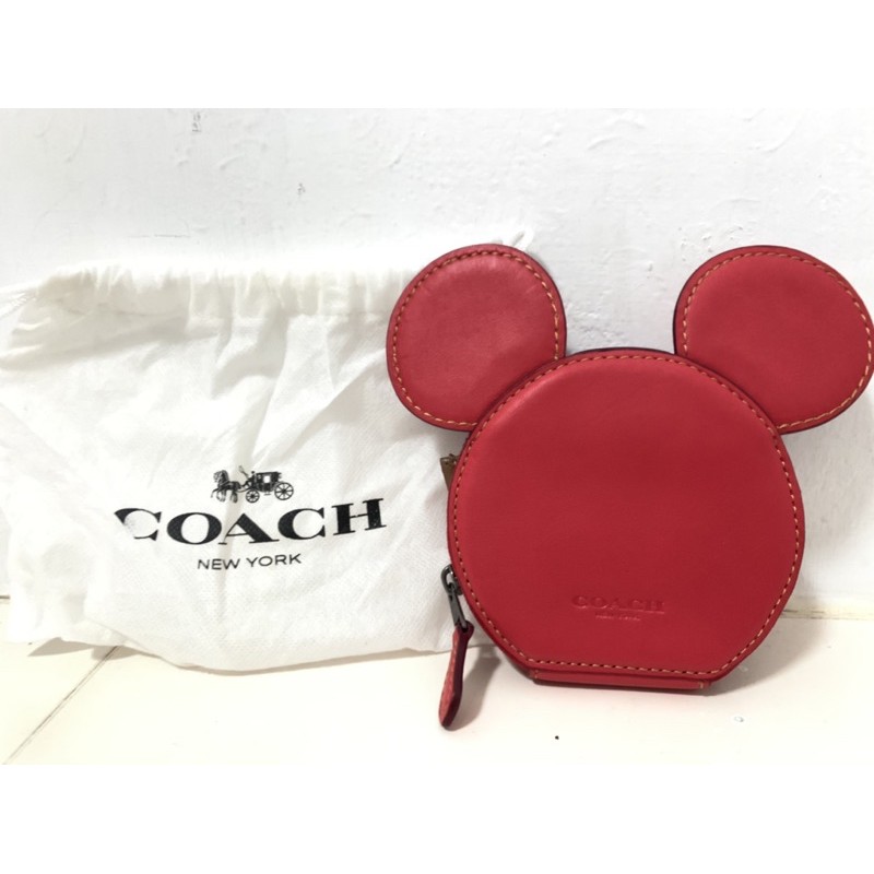 Coach米奇零錢包 蝦皮購物