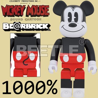 BEETLE BE@RBRICK MICKEY MOUSE 米奇 紅褲 R&W 2020 VER 庫柏力克熊 1000%