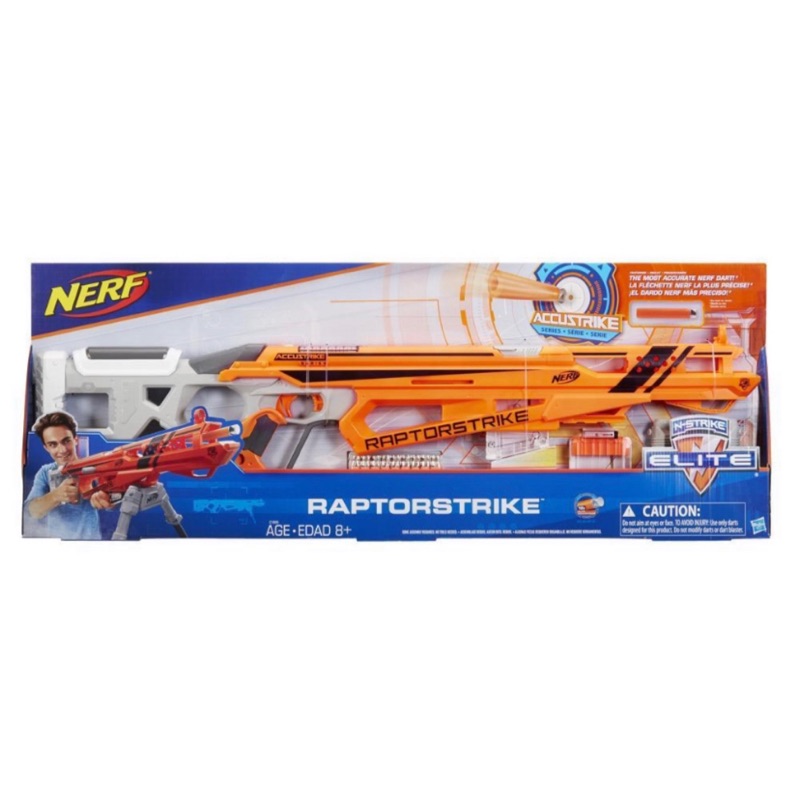 【NERF熊】 Nerf RaptorStrike Accustrike 精準系列 橙機 迅猛神射