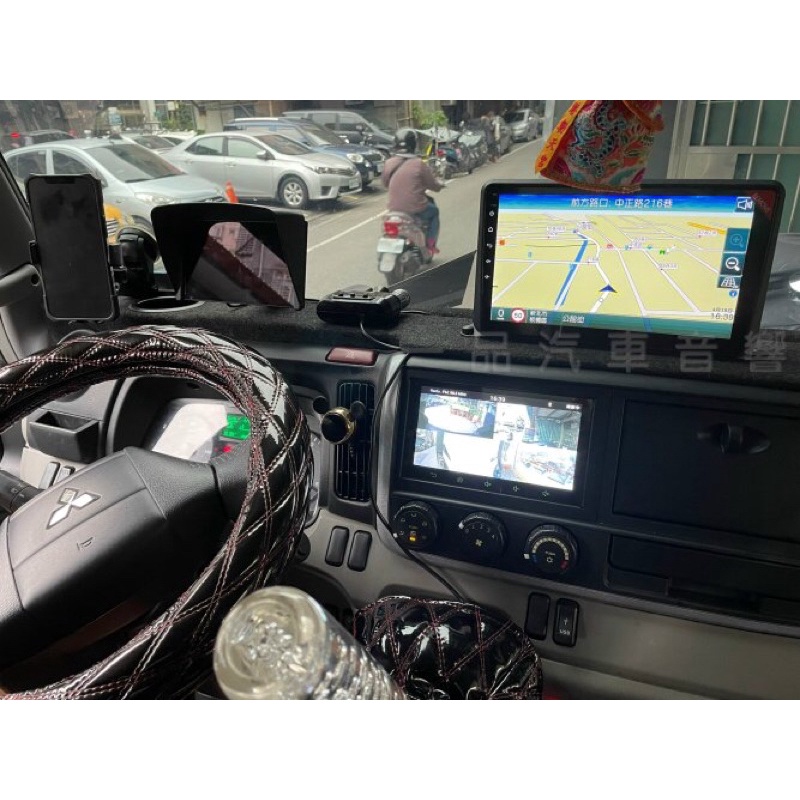 一品 三菱 FUSO 堅達10吋大螢幕安卓機 8核心 正版導航 網路電視 CarPlay 3噸半