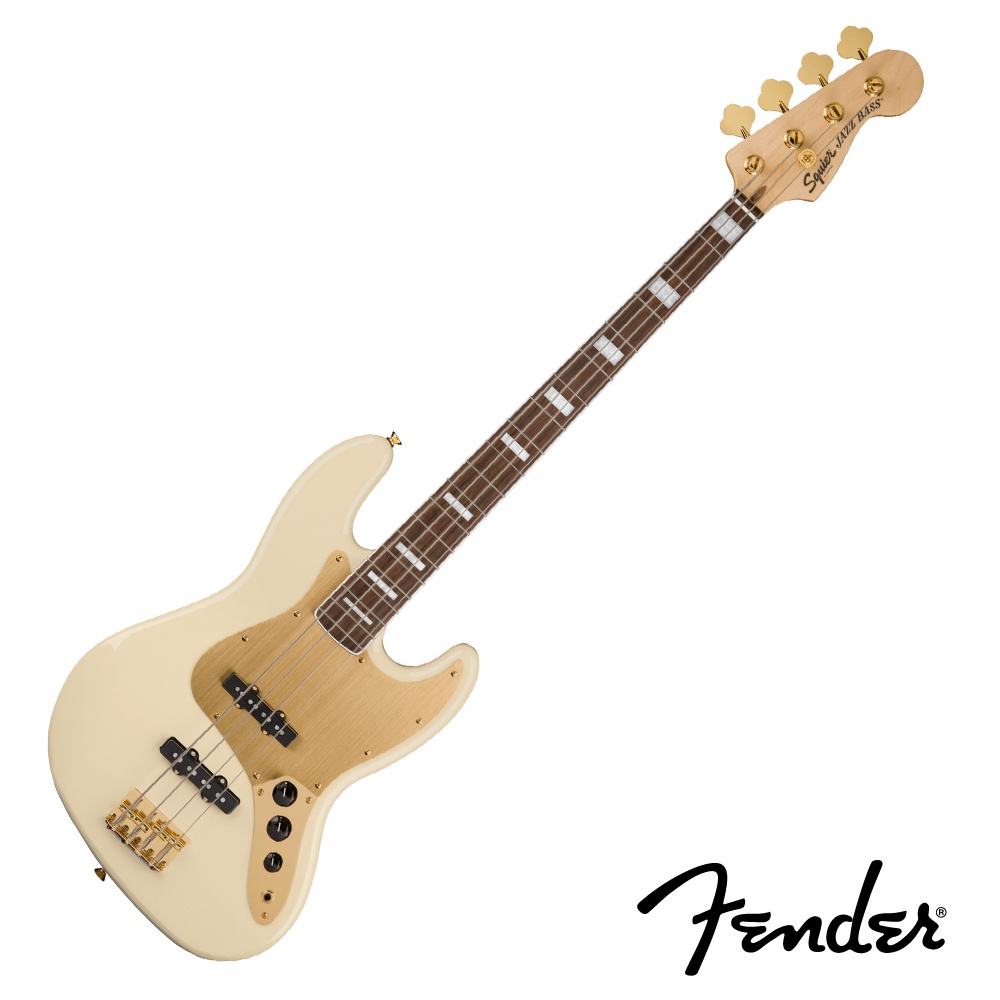 Squier 40th Anniversary Gold Edition J Bass OWT 白金 公司貨【宛伶樂器】