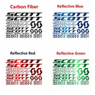 熱銷 SCOTT 貼紙自行車車架裝飾 Mtb 自行車乙烯基貼紙 SCOTT 公路自行車公路車貼花