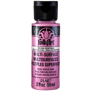 FolkArt 桃紅胭脂色 59 ml Multi-Surface Pearl 多重表面珍珠壓克力顏料 - 2970