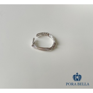<Porabella>925純銀韓版925銀 氣質ins風藤蔓線條個性開口戒指 RINGS