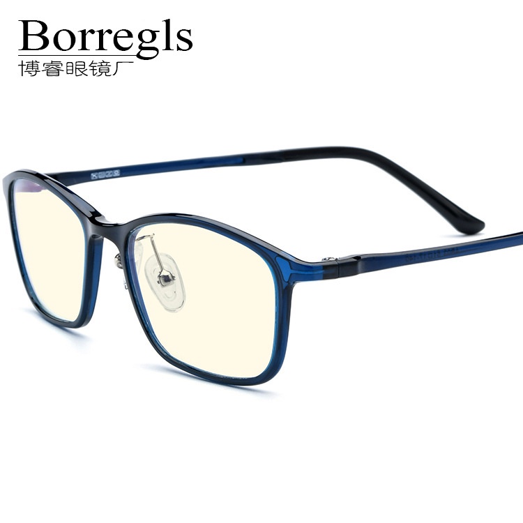 超輕鎢鈦塑鋼防藍光眼鏡TR90眼鏡電競游戲眼鏡電腦護目鏡男女通用博睿眼鏡Borregls