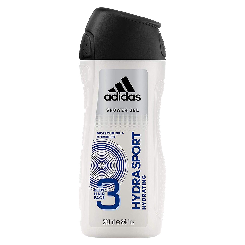 ★Adidas 愛迪達 三效潔顏、洗髮、沐浴乳-三效保濕(250ml)