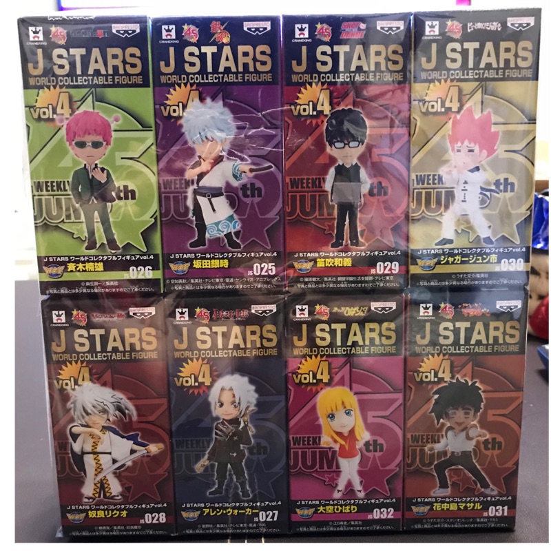 鯨魚屋日版wcf J Star 銀魂妖怪少爺驅魔少年大空學園救援團jump 明星大亂鬥全8種vol 4 蝦皮購物