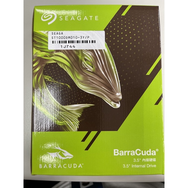 Seagate【BarraCuda】新梭魚 (ST1000DM010) 1TB/7200轉/64MB/3.5吋/3Y