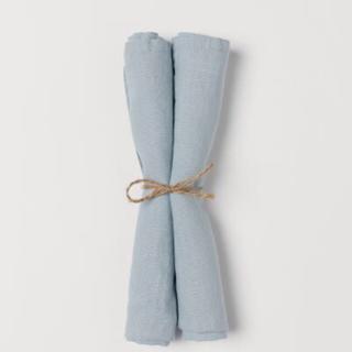 H M Home 2件裝水洗亞麻餐巾 蝦皮購物