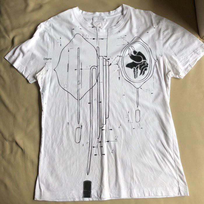 保證正品 PRADA 白色 短袖T恤 短T size L