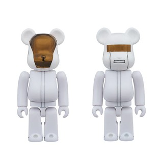 BEETLE BE@RBRICK DAFT PUNK 傻瓜龐克 庫柏力克熊 100% 白金 2入