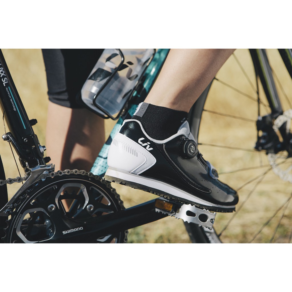 【快捷單車】女性自行車專用硬底鞋(Boa旋鈕)-黑