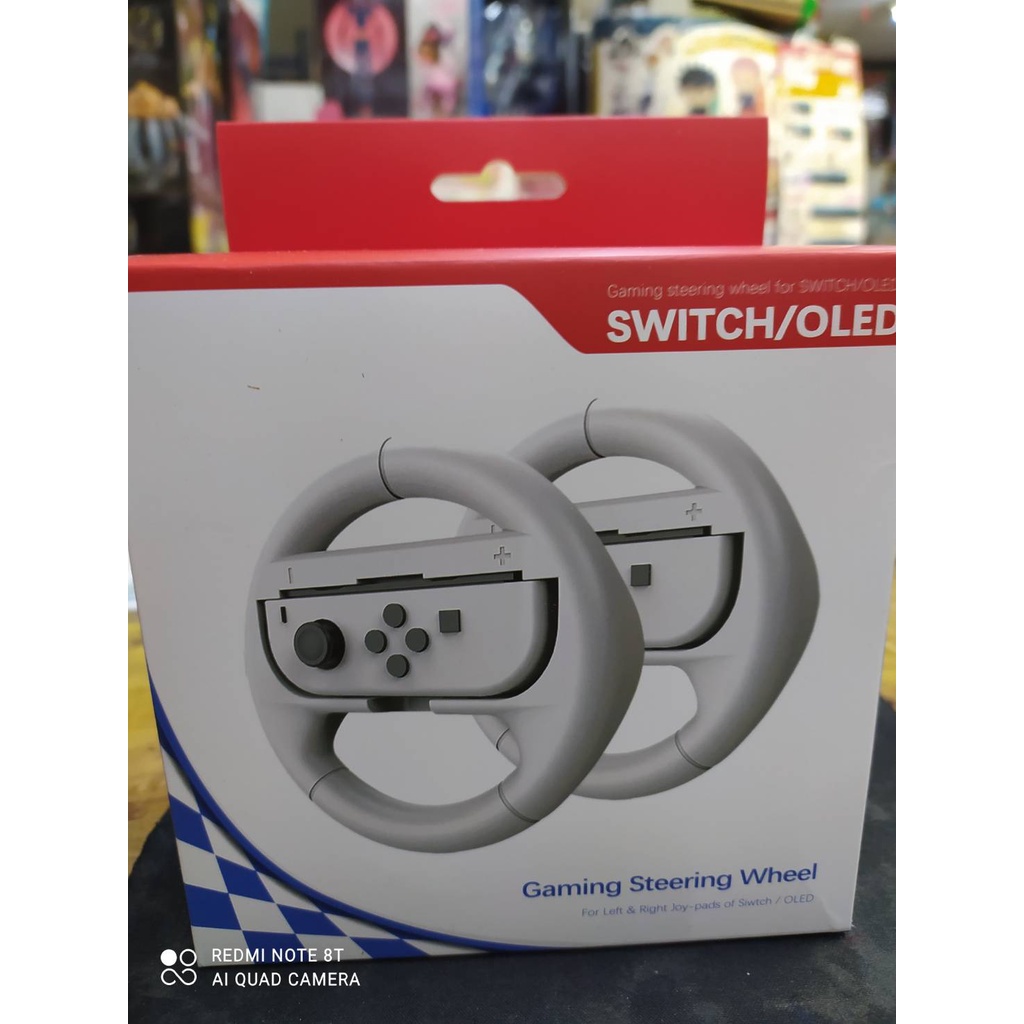 【我家遊樂器】NS 賽車方向盤 (副廠) Nintendo Switch 一組2入 (3色可選)