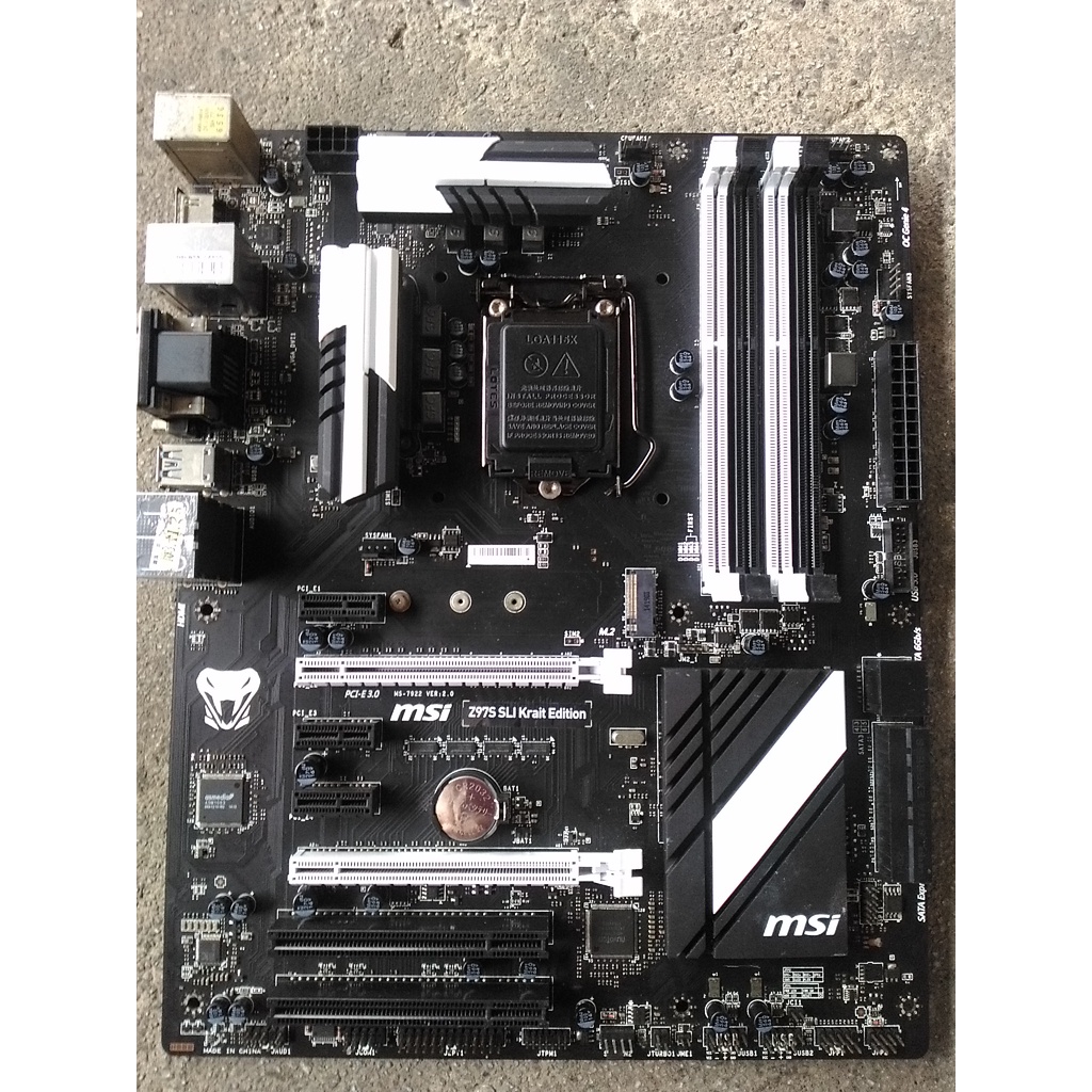 微星 MSI Z97 Z97S SLI Krait Edition 銀環蛇板 LGA1150 主機板 良品