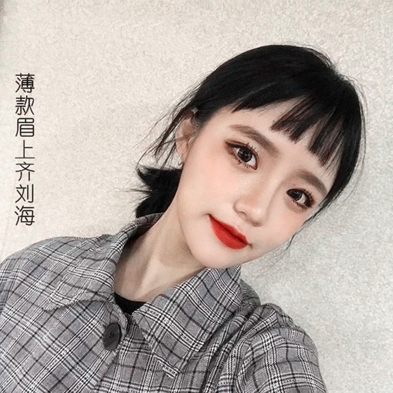 Y M 二次元眉上劉海日系空氣感假劉海髮飾復古迷你眉毛上劉海假髮片齊劉海修飾臉型假瀏海無痕銜接隱形4 蝦皮購物