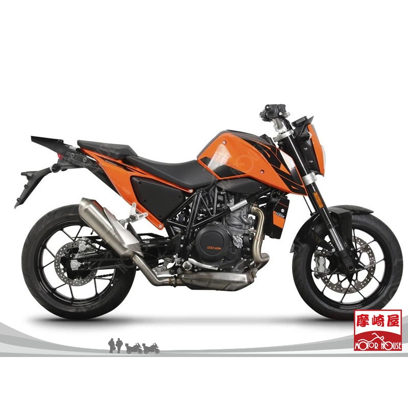 西班牙SHAD士林經銷商《摩崎屋》公司貨KTM Duke 690 2017~18搭配SHAD貨架 +後箱 環島必備