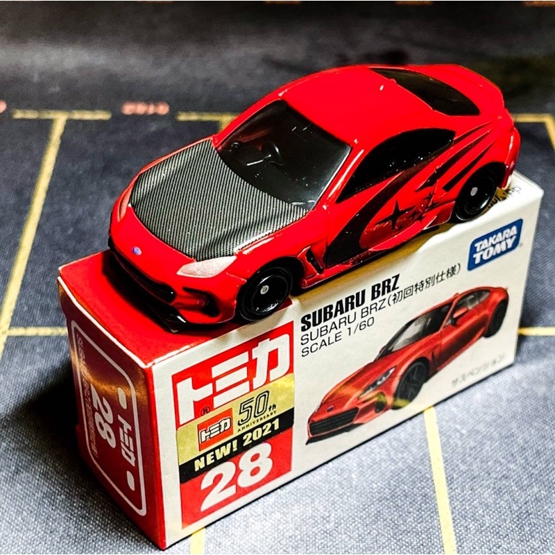 多美tomica 二改subaru Brz 水貼車no 28 經典六芒星碳纖維引擎蓋初回限定 蝦皮購物