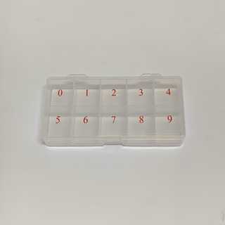 美甲工具空盒 飾品收納盒 半透明甲片盒 塑膠盒