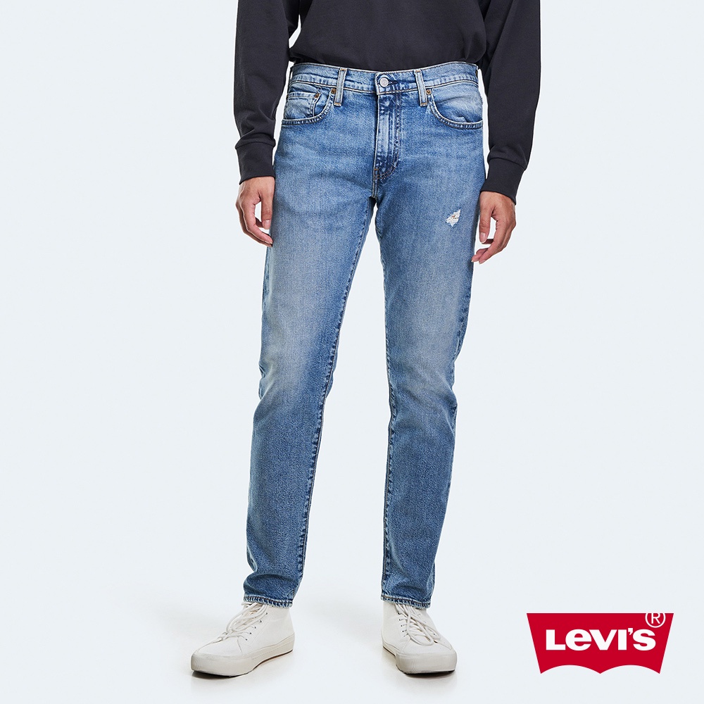 Levis 512上寬下窄低腰修身窄管牛仔褲 精工輕藍染石洗 彈性布料 男 28833-1119 人氣新品