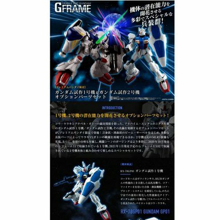 PB限定 G Frame 鋼彈GP01、GP02特效件