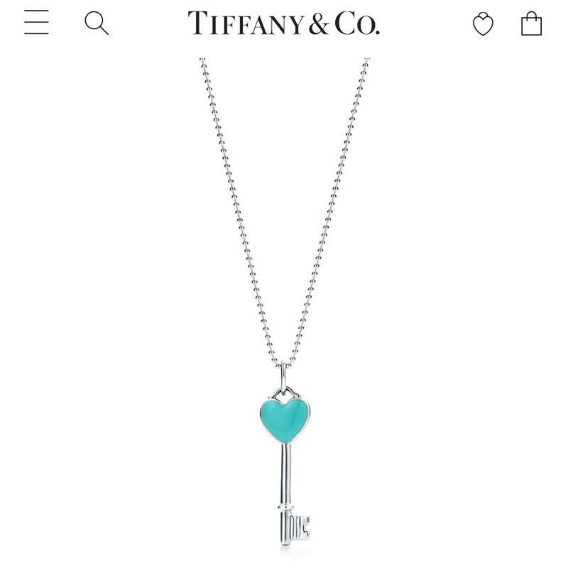 Tiffany &amp; Co. 經典鑰匙銀項鍊