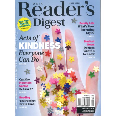 Reader's Digest Asia 讀者文摘/讀者文摘READER’S DIGEST英文版一年6期／台灣英文雜誌社
