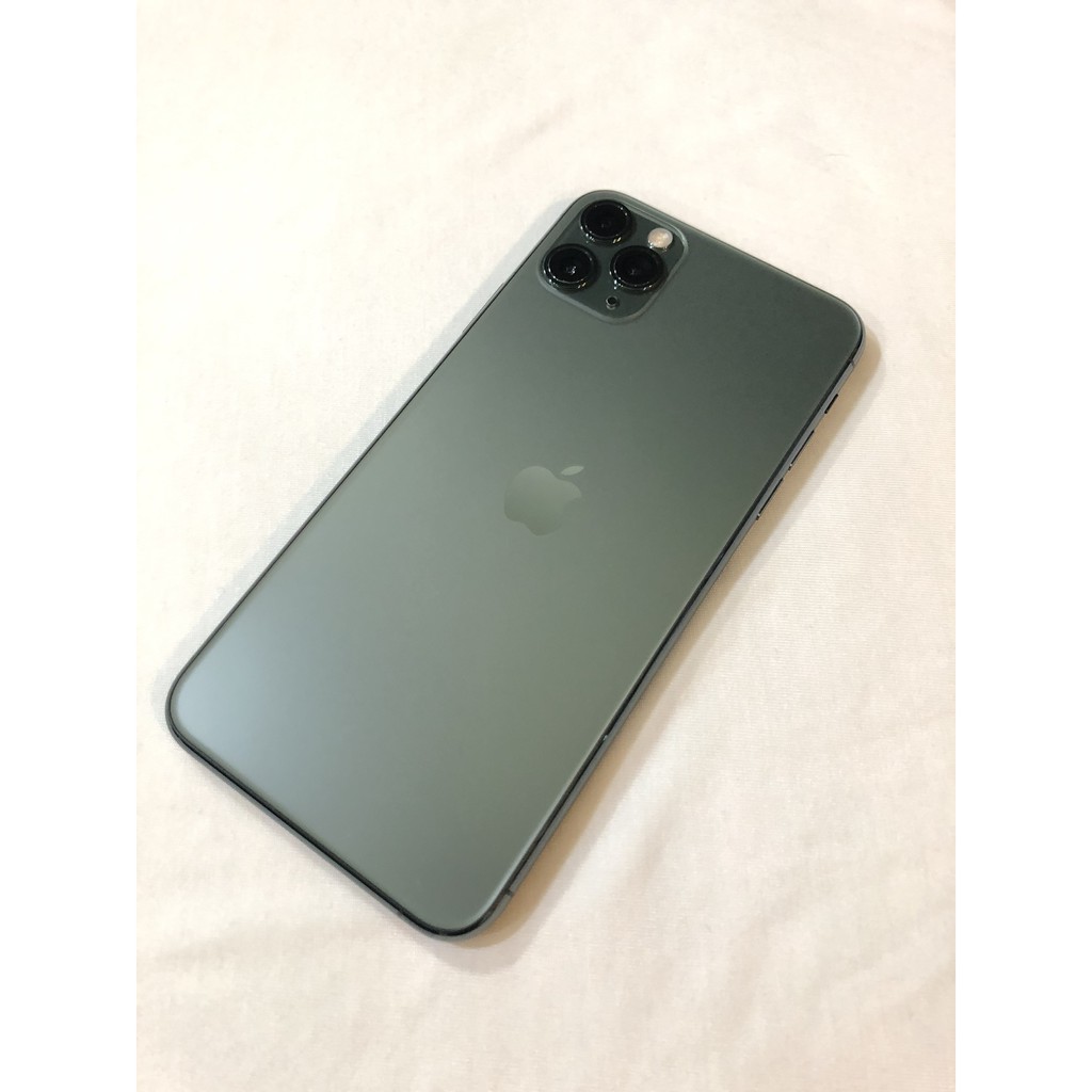 【九成新】iPhone 11 Pro Max 64G 夜幕綠色＋全系列保護殼(七款)+全新耳機