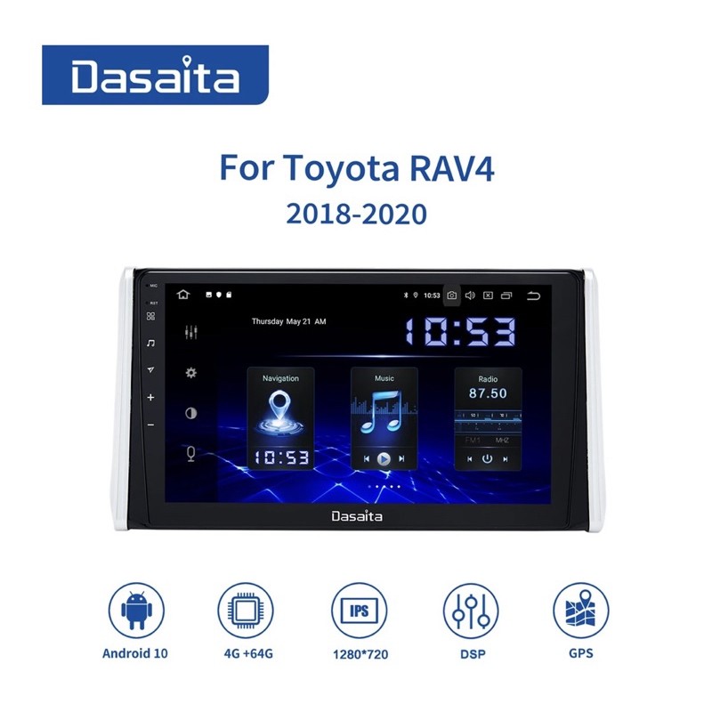 Dasaita MAX6 RAV4頂級安卓影音 4+64G DSP HDMI 2021年式最新規格