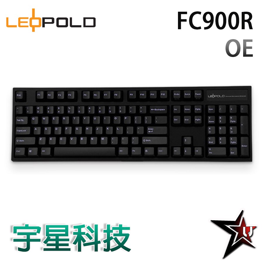 韓國LeoPold FC900R OE機械鍵盤 黑紫 2019 OEM高 PBT二色成型鍵帽 英文