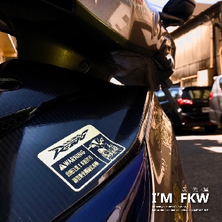 反光屋FKW 雷霆王 RACING KING 車型警告貼紙 防水車貼 警示貼 反光貼紙 透明底 光陽 KYMCO