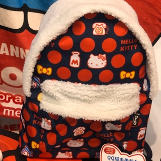 Hello kitty QQ絨毛後背包