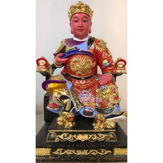 1尺3吳王吳府王爺吳府千歲，神明神像佛像，江西小葉樟木雕刻