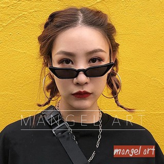 [mangel art] 現貨 Y2K新款情侶款時尚復古膠框貓眼太陽眼鏡韓版日系百搭古著潮流行造型眼鏡墨鏡男生女生都適合