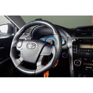 SL光電精品~2012-2016 7代 CAMRY HYBRID 變形蟲 方向盤 卡夢 CARBON 全皮樣式
