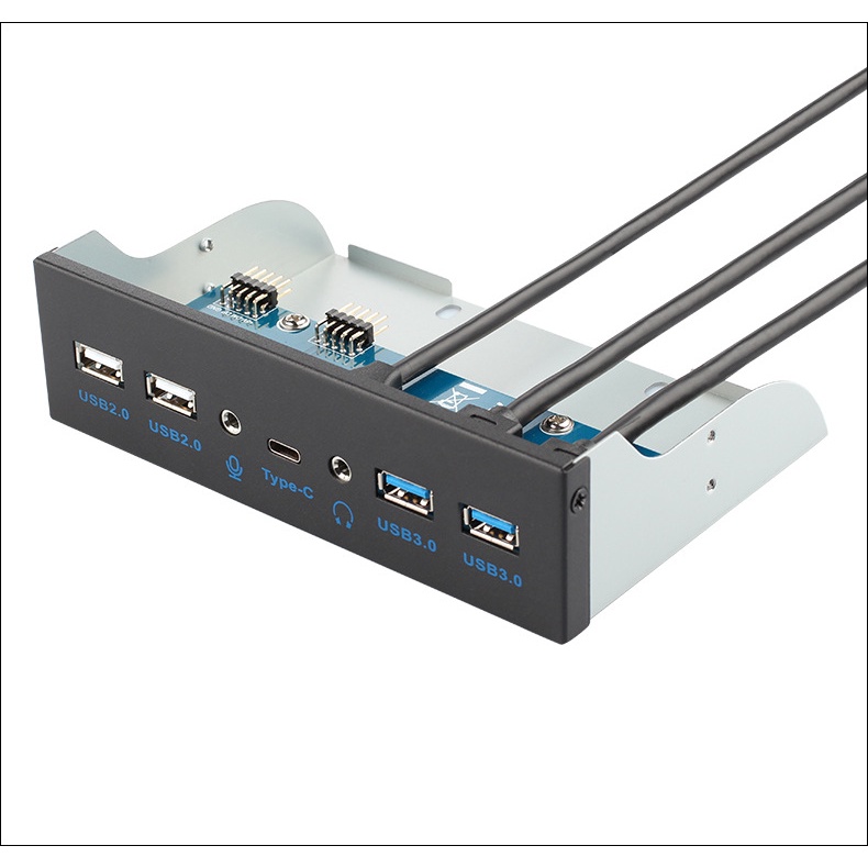 電腦機殼前置 5.25吋 USB3.0擴充面板 Type-C USB2.0 前置耳機麥克風孔 光碟機槽位 前置usb