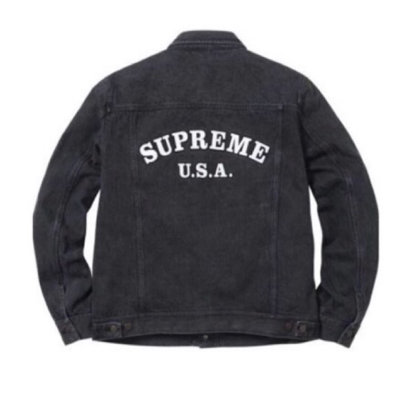 supreme trucker jacket