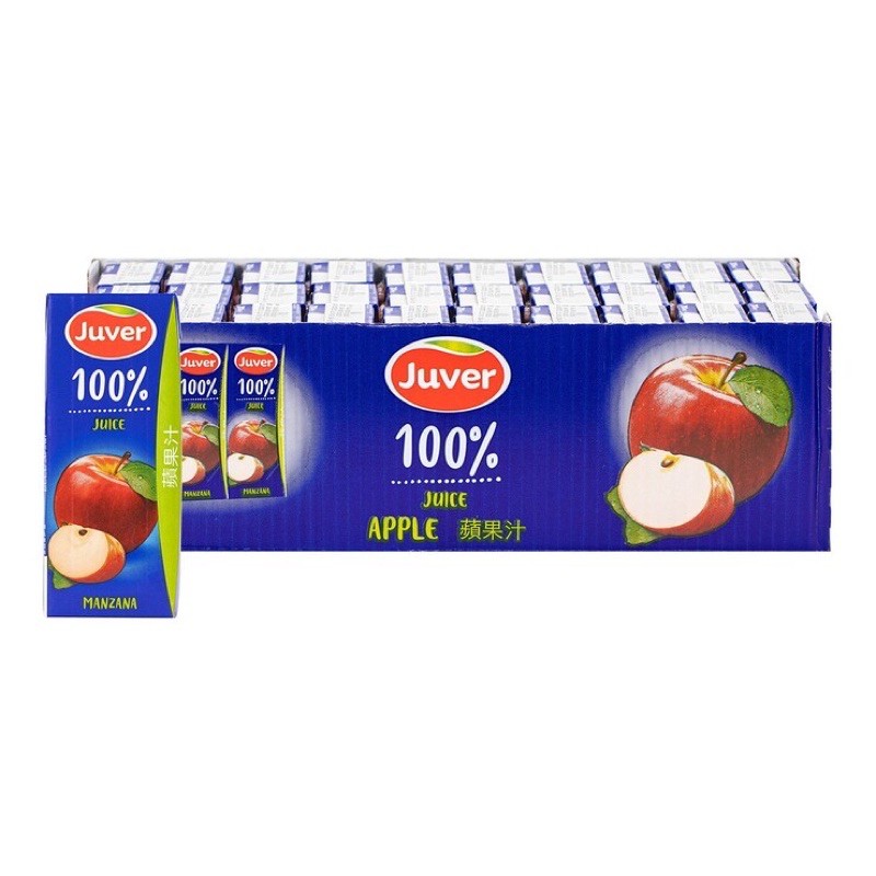✅全省免運 JUVER 100%蘋果汁 200ml x 30瓶 果汁 蘋果汁 折價券