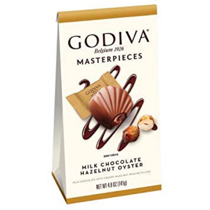 GODIVA 🇧🇪比利時 牛奶臻果巧克力 Milk Chocolate Hazelnut Oyster