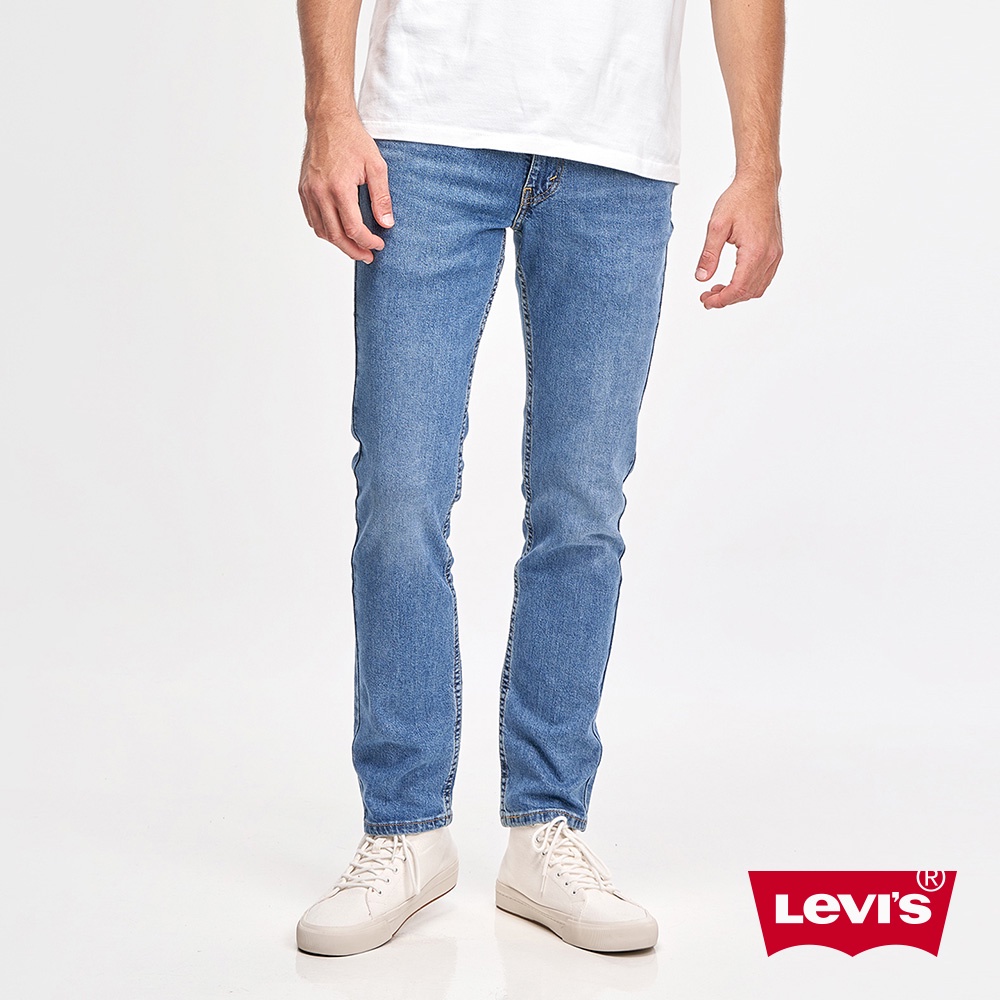 Levis 511低腰修身窄管牛仔褲 / 中藍水洗刷白 / 彈性 / 仿舊紙標 男款 熱賣單品 04511-5129