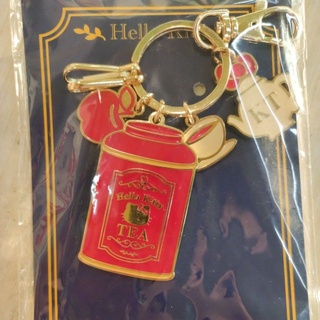 正版 授權 hello kitty 凱蒂貓 Vivitix 午茶 系列 金屬 鑰匙圈 鐵製 麗嬰國際 鑰匙圈 吊飾