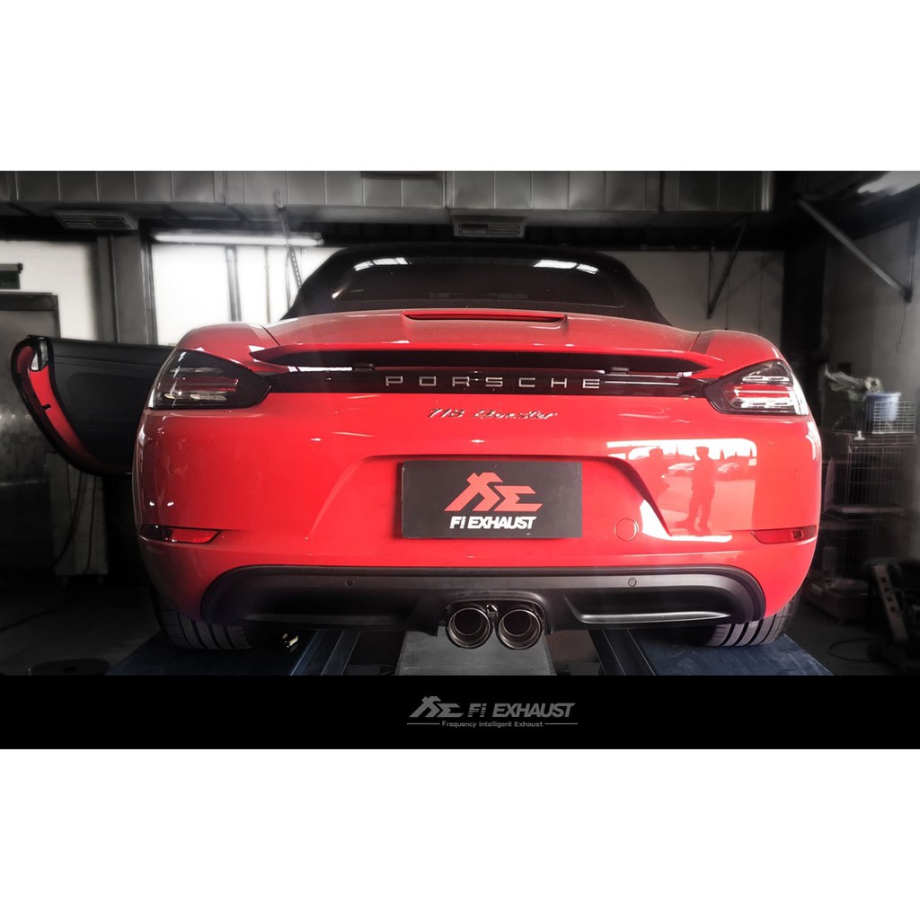 【YGAUTO】FI Porsche 718 Boxster / Cayman 中尾段閥門排氣管 全新升級 底盤底盤