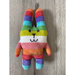 CRAFTHOLIC 宇宙人 Hawaii彩虹橫條兔 鏈條票卡夾小包