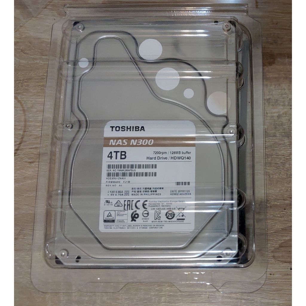 Toshiba N300 HDWQ140 4T 硬碟 保內 HDD 4TB